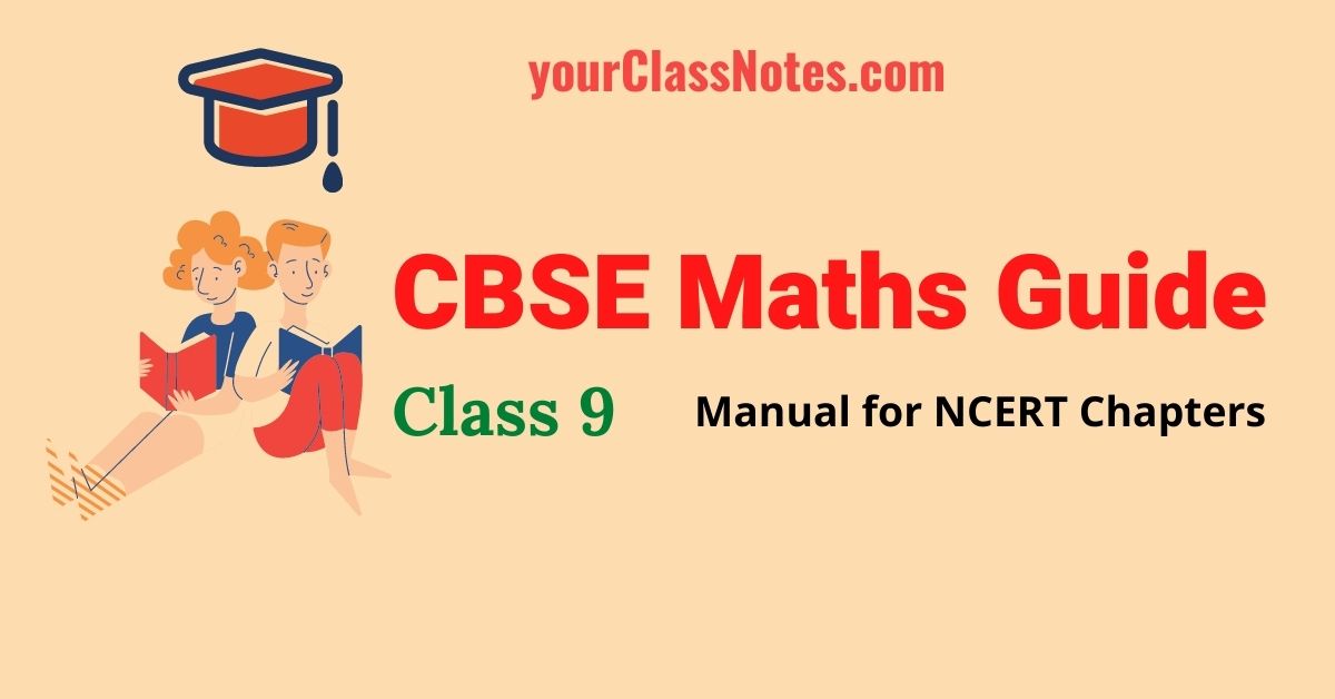 class 9 cbse maths pdf guide notes ebook